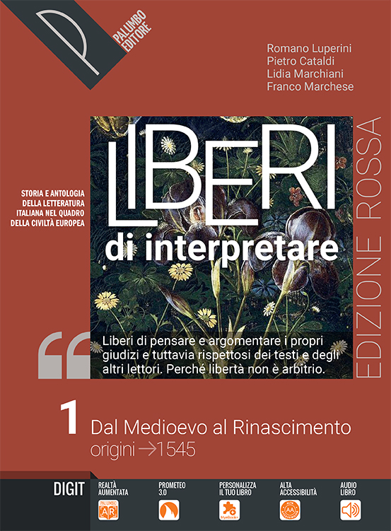 Liberi di interpretare -  Edizione rossa - Vol.1 + Antologia della Commedia + Alfabeto digitale